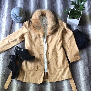 Tan Reilly Olmes Collection Leather Jacket